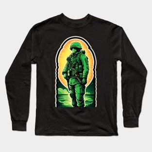 Soldiers Defending the Final Frontier Long Sleeve T-Shirt